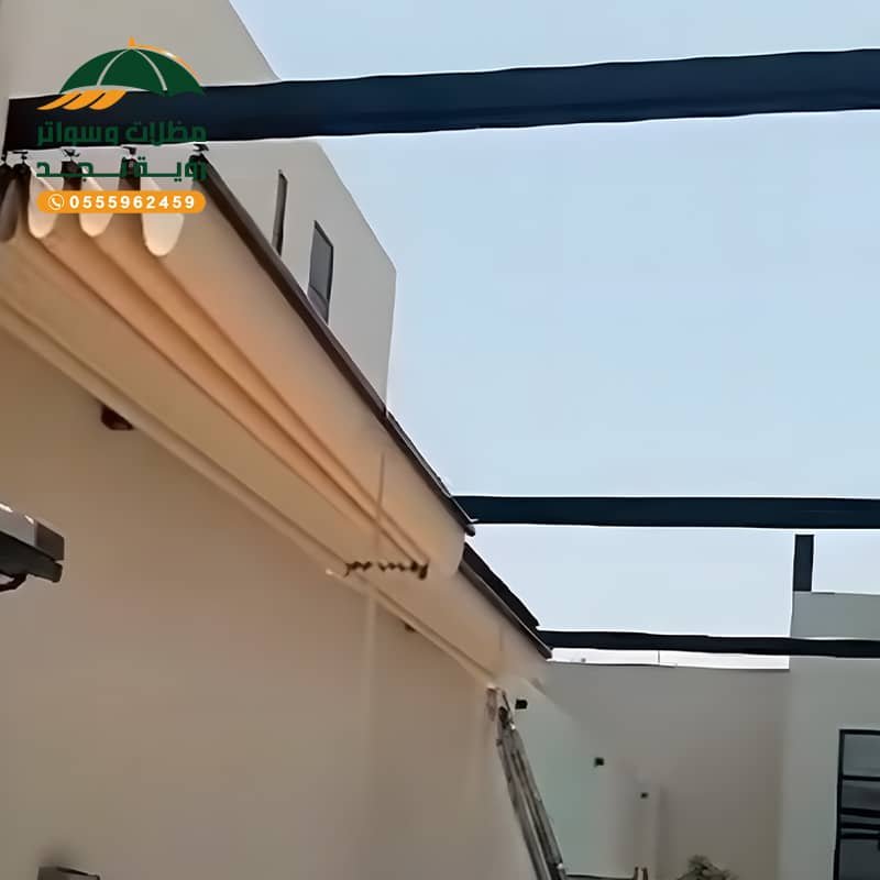 تركيب مظلات سحب يدوي